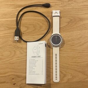 Garmin Vivomove Sport Smartwatch - Cream